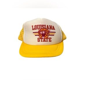 Vintage LSU Tigers Kids Youth Junior SnapBack Trucker Hat Cap